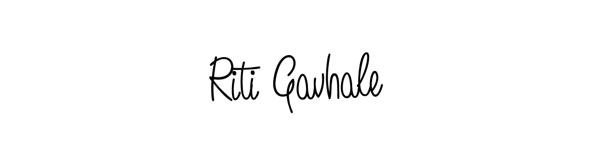 Use a signature maker to create a handwritten signature online. With this signature software, you can design (Angelique-Rose-font-FFP) your own signature for name Riti Gavhale. Riti Gavhale signature style 5 images and pictures png