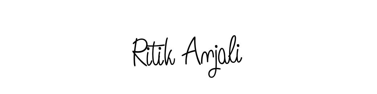 Once you've used our free online signature maker to create your best signature Angelique-Rose-font-FFP style, it's time to enjoy all of the benefits that Ritik Anjali name signing documents. Ritik Anjali signature style 5 images and pictures png