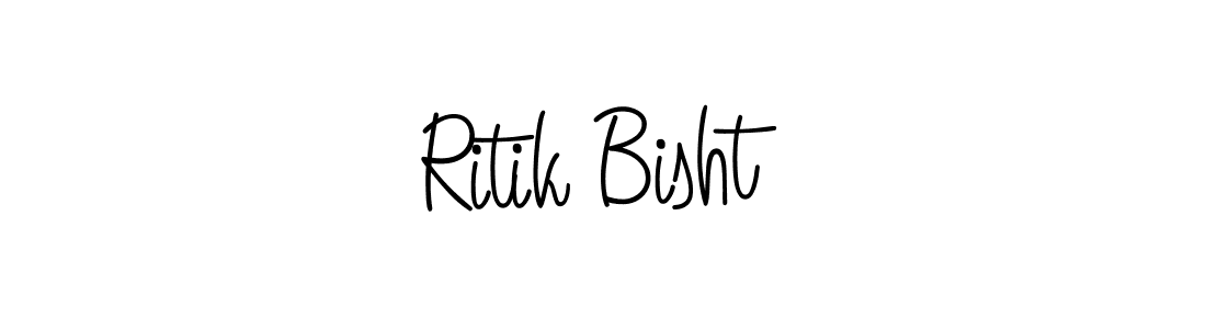 Ritik Bisht stylish signature style. Best Handwritten Sign (Angelique-Rose-font-FFP) for my name. Handwritten Signature Collection Ideas for my name Ritik Bisht. Ritik Bisht signature style 5 images and pictures png