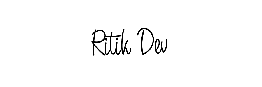 Once you've used our free online signature maker to create your best signature Angelique-Rose-font-FFP style, it's time to enjoy all of the benefits that Ritik Dev name signing documents. Ritik Dev signature style 5 images and pictures png