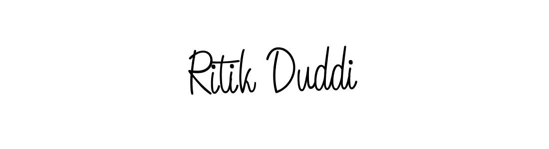 Create a beautiful signature design for name Ritik Duddi. With this signature (Angelique-Rose-font-FFP) fonts, you can make a handwritten signature for free. Ritik Duddi signature style 5 images and pictures png