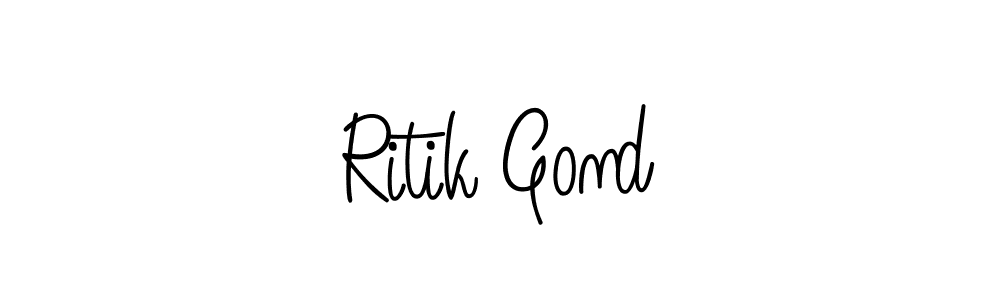Once you've used our free online signature maker to create your best signature Angelique-Rose-font-FFP style, it's time to enjoy all of the benefits that Ritik Gond name signing documents. Ritik Gond signature style 5 images and pictures png
