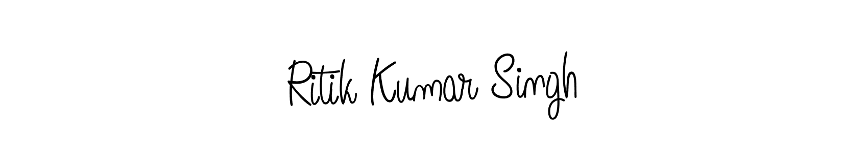 Similarly Angelique-Rose-font-FFP is the best handwritten signature design. Signature creator online .You can use it as an online autograph creator for name Ritik Kumar Singh. Ritik Kumar Singh signature style 5 images and pictures png
