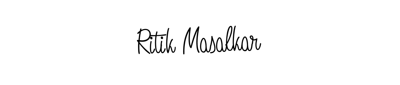 if you are searching for the best signature style for your name Ritik Masalkar. so please give up your signature search. here we have designed multiple signature styles  using Angelique-Rose-font-FFP. Ritik Masalkar signature style 5 images and pictures png