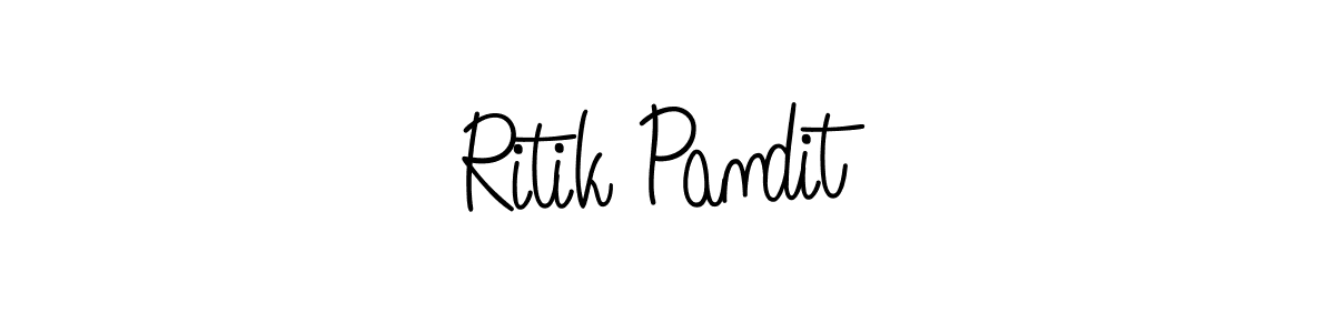 Ritik Pandit stylish signature style. Best Handwritten Sign (Angelique-Rose-font-FFP) for my name. Handwritten Signature Collection Ideas for my name Ritik Pandit. Ritik Pandit signature style 5 images and pictures png