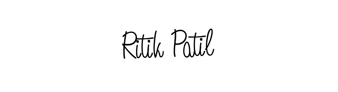 Create a beautiful signature design for name Ritik Patil. With this signature (Angelique-Rose-font-FFP) fonts, you can make a handwritten signature for free. Ritik Patil signature style 5 images and pictures png