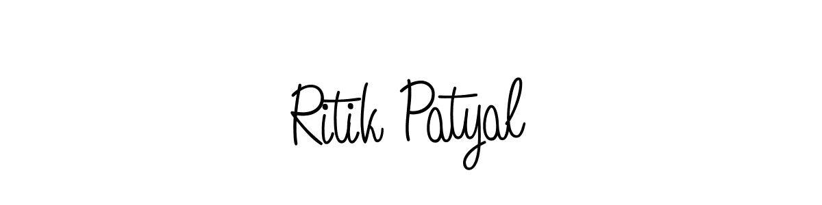 How to make Ritik Patyal signature? Angelique-Rose-font-FFP is a professional autograph style. Create handwritten signature for Ritik Patyal name. Ritik Patyal signature style 5 images and pictures png