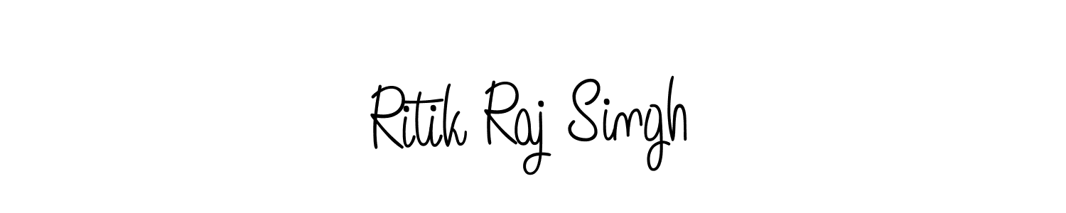 This is the best signature style for the Ritik Raj Singh name. Also you like these signature font (Angelique-Rose-font-FFP). Mix name signature. Ritik Raj Singh signature style 5 images and pictures png