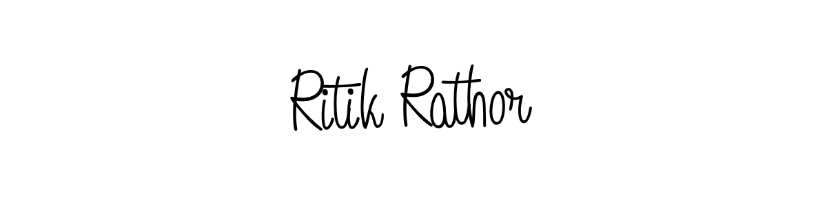 How to make Ritik Rathor signature? Angelique-Rose-font-FFP is a professional autograph style. Create handwritten signature for Ritik Rathor name. Ritik Rathor signature style 5 images and pictures png