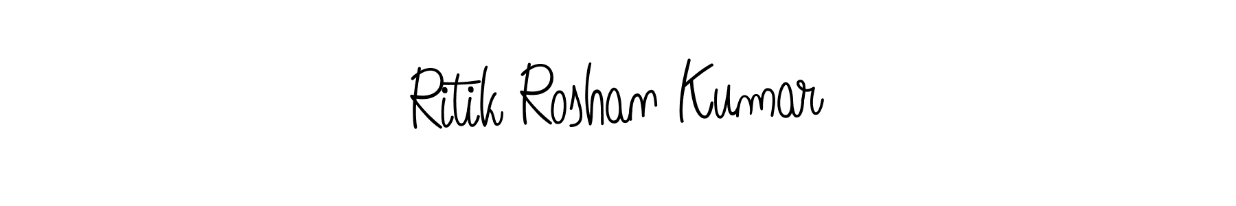 How to make Ritik Roshan Kumar name signature. Use Angelique-Rose-font-FFP style for creating short signs online. This is the latest handwritten sign. Ritik Roshan Kumar signature style 5 images and pictures png