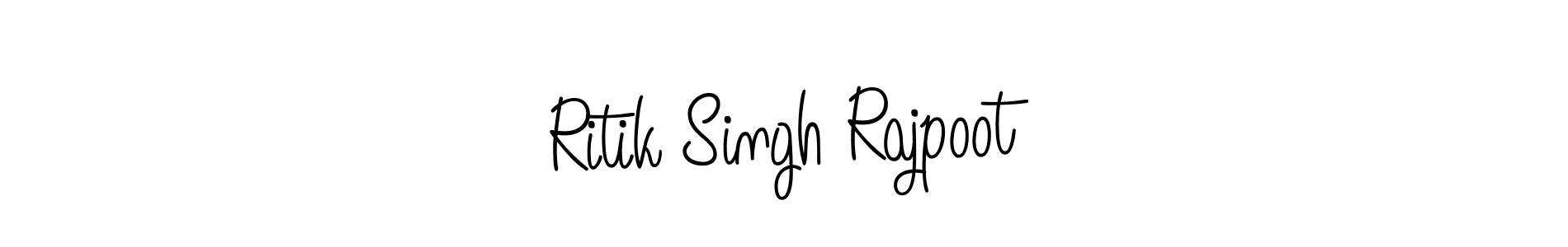Design your own signature with our free online signature maker. With this signature software, you can create a handwritten (Angelique-Rose-font-FFP) signature for name Ritik Singh Rajpoot. Ritik Singh Rajpoot signature style 5 images and pictures png