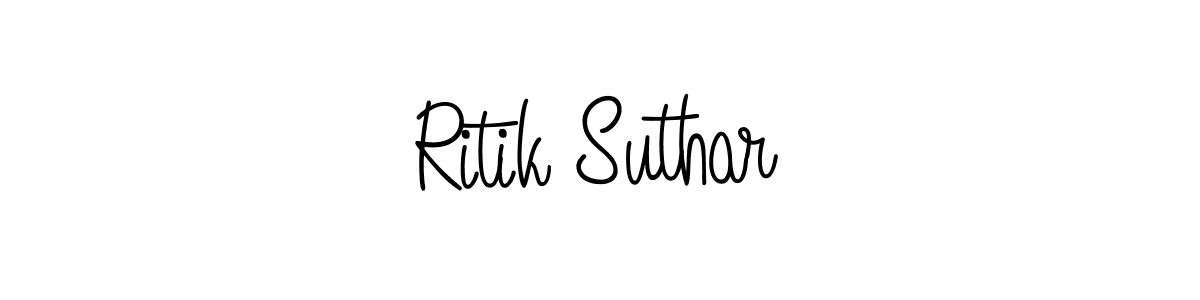 It looks lik you need a new signature style for name Ritik Suthar. Design unique handwritten (Angelique-Rose-font-FFP) signature with our free signature maker in just a few clicks. Ritik Suthar signature style 5 images and pictures png