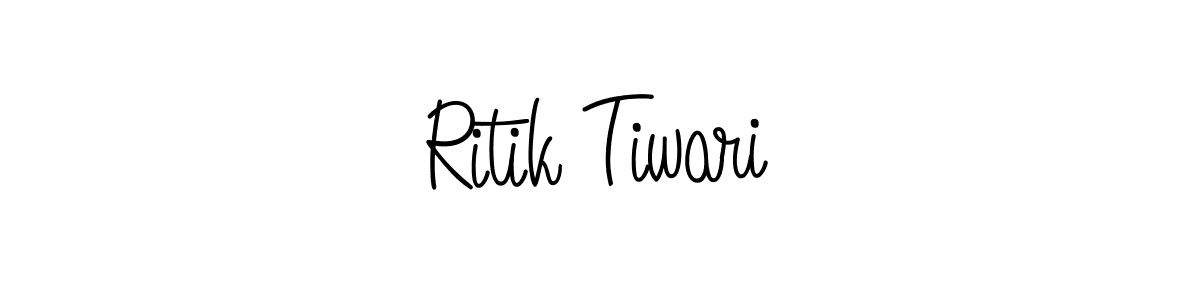 Also we have Ritik Tiwari name is the best signature style. Create professional handwritten signature collection using Angelique-Rose-font-FFP autograph style. Ritik Tiwari signature style 5 images and pictures png