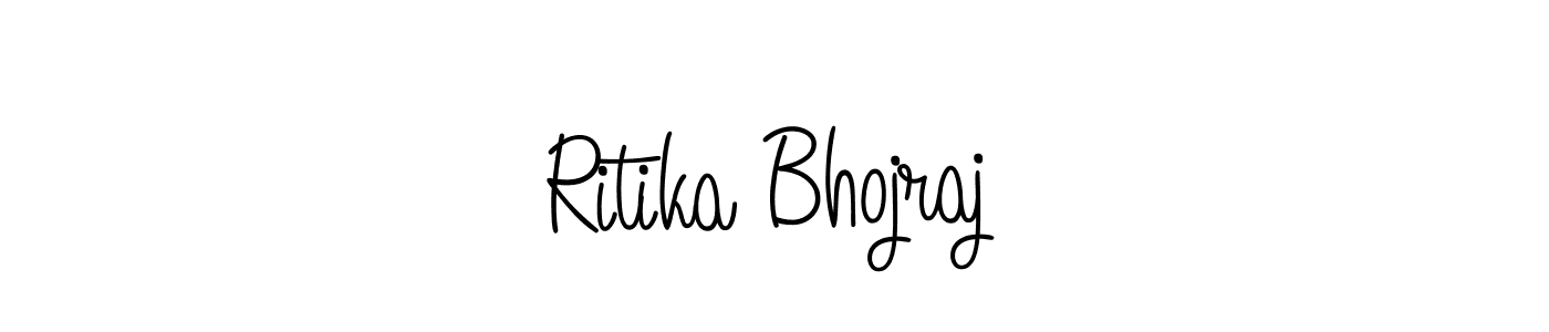 Also we have Ritika Bhojraj name is the best signature style. Create professional handwritten signature collection using Angelique-Rose-font-FFP autograph style. Ritika Bhojraj signature style 5 images and pictures png