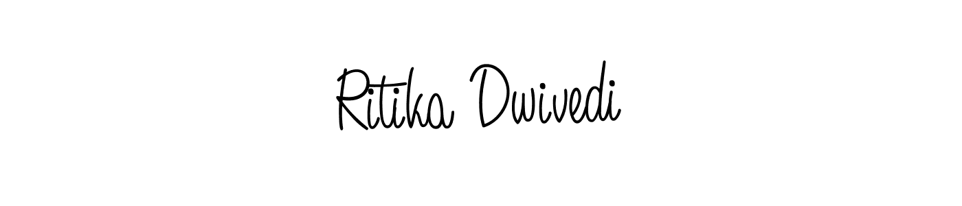 Create a beautiful signature design for name Ritika Dwivedi. With this signature (Angelique-Rose-font-FFP) fonts, you can make a handwritten signature for free. Ritika Dwivedi signature style 5 images and pictures png