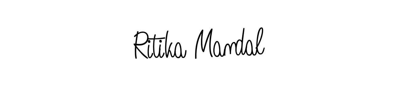 Design your own signature with our free online signature maker. With this signature software, you can create a handwritten (Angelique-Rose-font-FFP) signature for name Ritika Mandal. Ritika Mandal signature style 5 images and pictures png