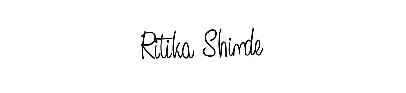 Also we have Ritika Shinde name is the best signature style. Create professional handwritten signature collection using Angelique-Rose-font-FFP autograph style. Ritika Shinde signature style 5 images and pictures png