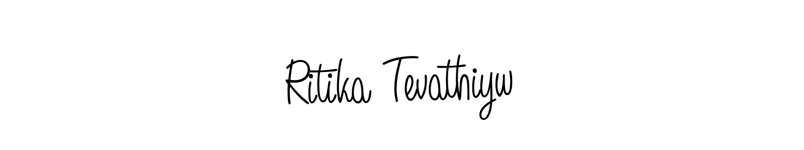 Also You can easily find your signature by using the search form. We will create Ritika Tevathiyw name handwritten signature images for you free of cost using Angelique-Rose-font-FFP sign style. Ritika Tevathiyw signature style 5 images and pictures png
