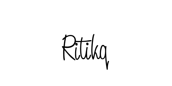 Make a beautiful signature design for name Ritikq. With this signature (Angelique-Rose-font-FFP) style, you can create a handwritten signature for free. Ritikq signature style 5 images and pictures png