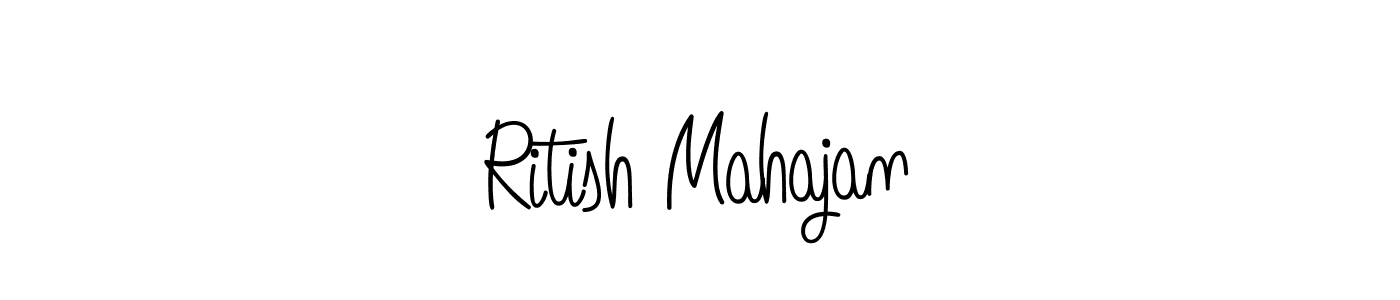 if you are searching for the best signature style for your name Ritish Mahajan. so please give up your signature search. here we have designed multiple signature styles  using Angelique-Rose-font-FFP. Ritish Mahajan signature style 5 images and pictures png