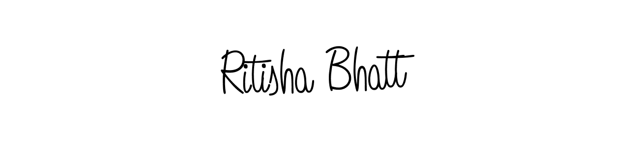 How to Draw Ritisha Bhatt signature style? Angelique-Rose-font-FFP is a latest design signature styles for name Ritisha Bhatt. Ritisha Bhatt signature style 5 images and pictures png