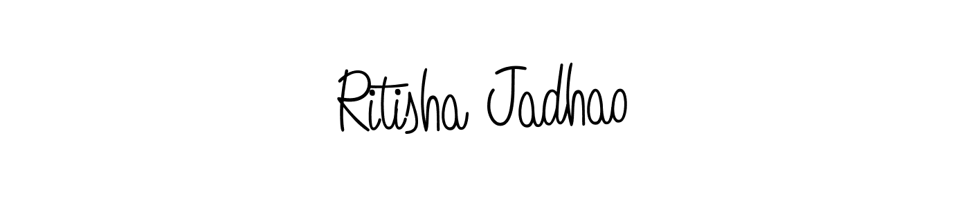 You can use this online signature creator to create a handwritten signature for the name Ritisha Jadhao. This is the best online autograph maker. Ritisha Jadhao signature style 5 images and pictures png