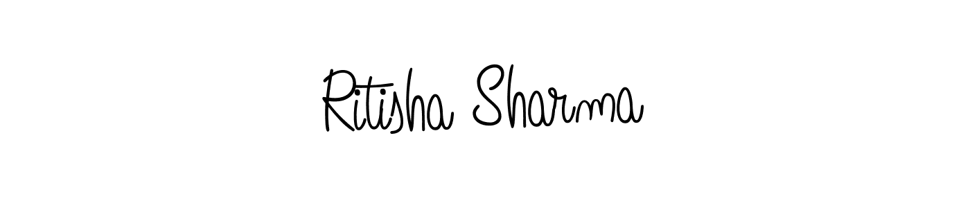 How to make Ritisha Sharma signature? Angelique-Rose-font-FFP is a professional autograph style. Create handwritten signature for Ritisha Sharma name. Ritisha Sharma signature style 5 images and pictures png