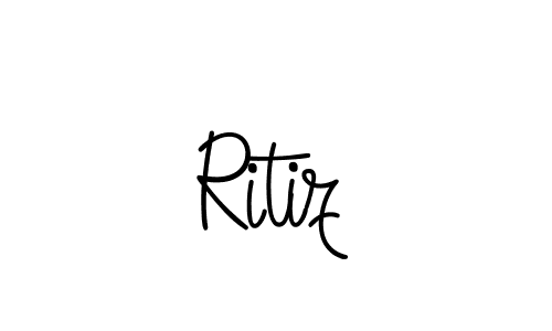 This is the best signature style for the Ritiz name. Also you like these signature font (Angelique-Rose-font-FFP). Mix name signature. Ritiz signature style 5 images and pictures png