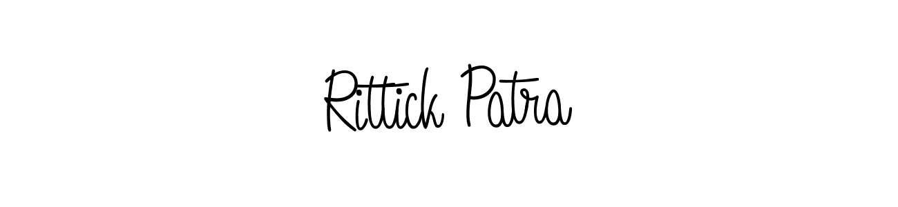 Angelique-Rose-font-FFP is a professional signature style that is perfect for those who want to add a touch of class to their signature. It is also a great choice for those who want to make their signature more unique. Get Rittick Patra name to fancy signature for free. Rittick Patra signature style 5 images and pictures png