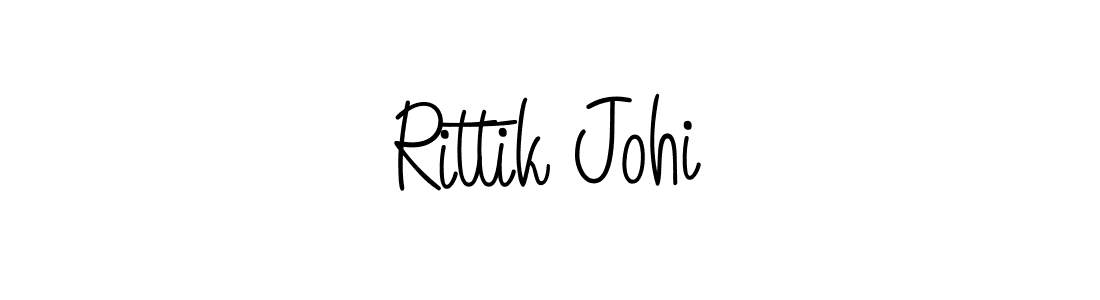 You should practise on your own different ways (Angelique-Rose-font-FFP) to write your name (Rittik Johi) in signature. don't let someone else do it for you. Rittik Johi signature style 5 images and pictures png