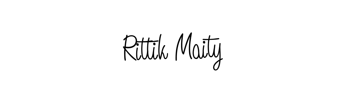 Make a short Rittik Maity signature style. Manage your documents anywhere anytime using Angelique-Rose-font-FFP. Create and add eSignatures, submit forms, share and send files easily. Rittik Maity signature style 5 images and pictures png