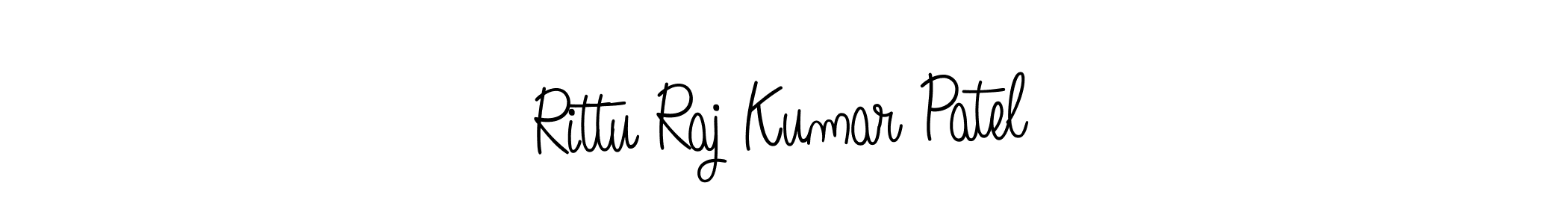 Use a signature maker to create a handwritten signature online. With this signature software, you can design (Angelique-Rose-font-FFP) your own signature for name Rittu Raj Kumar Patel. Rittu Raj Kumar Patel signature style 5 images and pictures png