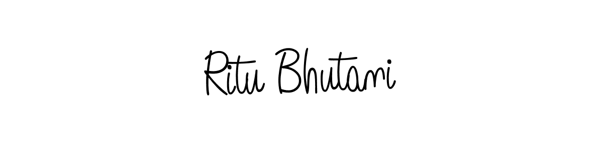 It looks lik you need a new signature style for name Ritu Bhutani. Design unique handwritten (Angelique-Rose-font-FFP) signature with our free signature maker in just a few clicks. Ritu Bhutani signature style 5 images and pictures png