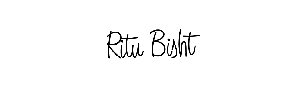 Make a beautiful signature design for name Ritu Bisht. With this signature (Angelique-Rose-font-FFP) style, you can create a handwritten signature for free. Ritu Bisht signature style 5 images and pictures png