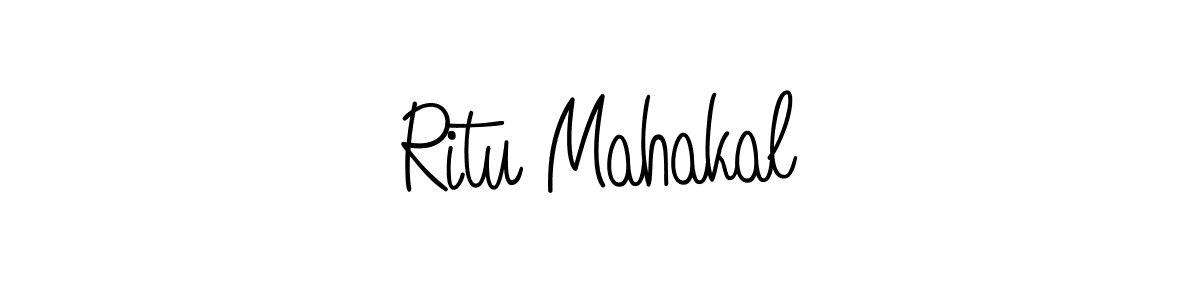How to make Ritu Mahakal signature? Angelique-Rose-font-FFP is a professional autograph style. Create handwritten signature for Ritu Mahakal name. Ritu Mahakal signature style 5 images and pictures png