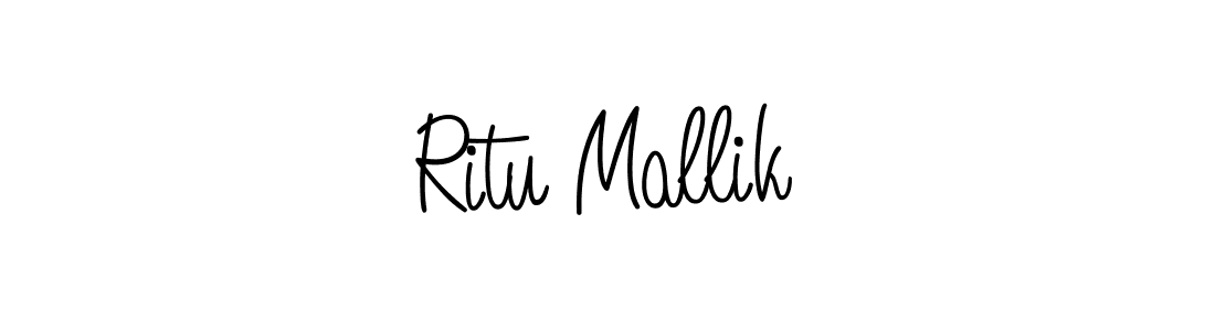 Ritu Mallik stylish signature style. Best Handwritten Sign (Angelique-Rose-font-FFP) for my name. Handwritten Signature Collection Ideas for my name Ritu Mallik. Ritu Mallik signature style 5 images and pictures png