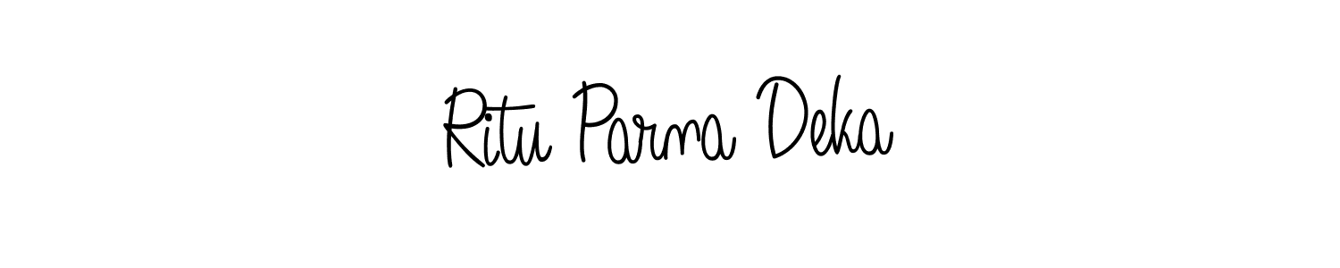 Once you've used our free online signature maker to create your best signature Angelique-Rose-font-FFP style, it's time to enjoy all of the benefits that Ritu Parna Deka name signing documents. Ritu Parna Deka signature style 5 images and pictures png