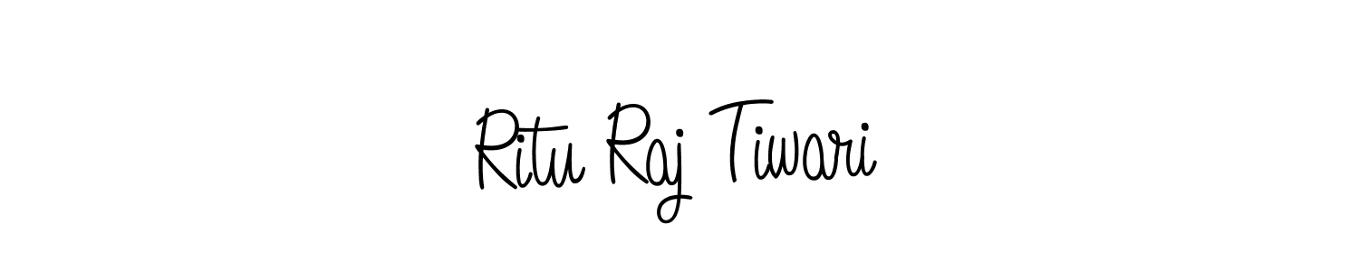 You should practise on your own different ways (Angelique-Rose-font-FFP) to write your name (Ritu Raj Tiwari) in signature. don't let someone else do it for you. Ritu Raj Tiwari signature style 5 images and pictures png
