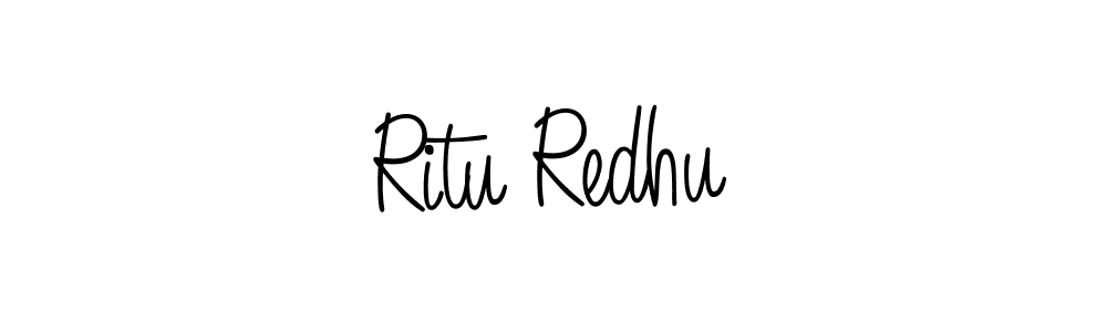 Design your own signature with our free online signature maker. With this signature software, you can create a handwritten (Angelique-Rose-font-FFP) signature for name Ritu Redhu. Ritu Redhu signature style 5 images and pictures png