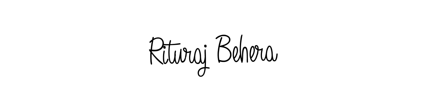 Use a signature maker to create a handwritten signature online. With this signature software, you can design (Angelique-Rose-font-FFP) your own signature for name Rituraj Behera. Rituraj Behera signature style 5 images and pictures png