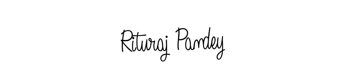 How to make Rituraj Pandey name signature. Use Angelique-Rose-font-FFP style for creating short signs online. This is the latest handwritten sign. Rituraj Pandey signature style 5 images and pictures png