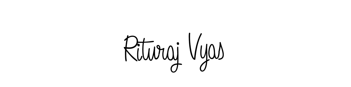 Use a signature maker to create a handwritten signature online. With this signature software, you can design (Angelique-Rose-font-FFP) your own signature for name Rituraj Vyas. Rituraj Vyas signature style 5 images and pictures png