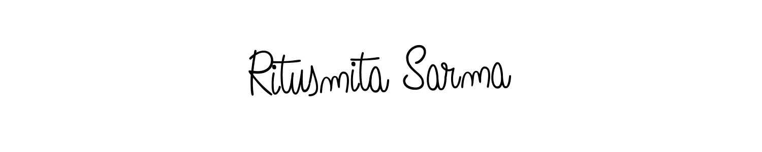 Also we have Ritusmita Sarma name is the best signature style. Create professional handwritten signature collection using Angelique-Rose-font-FFP autograph style. Ritusmita Sarma signature style 5 images and pictures png