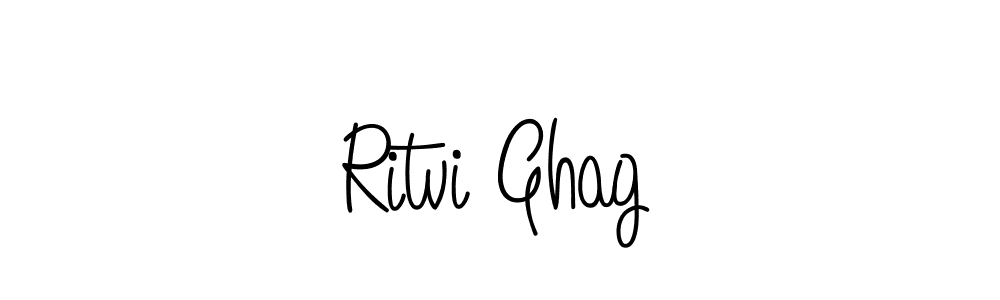 The best way (Angelique-Rose-font-FFP) to make a short signature is to pick only two or three words in your name. The name Ritvi Ghag include a total of six letters. For converting this name. Ritvi Ghag signature style 5 images and pictures png
