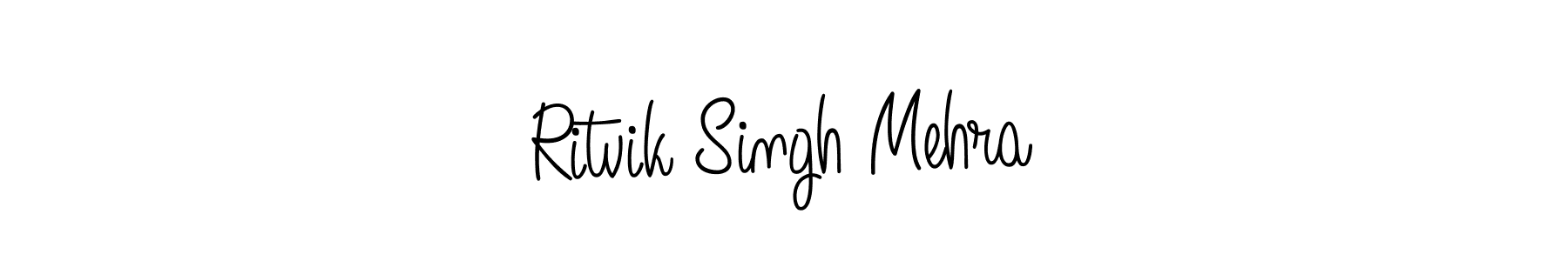 Design your own signature with our free online signature maker. With this signature software, you can create a handwritten (Angelique-Rose-font-FFP) signature for name Ritvik Singh Mehra. Ritvik Singh Mehra signature style 5 images and pictures png