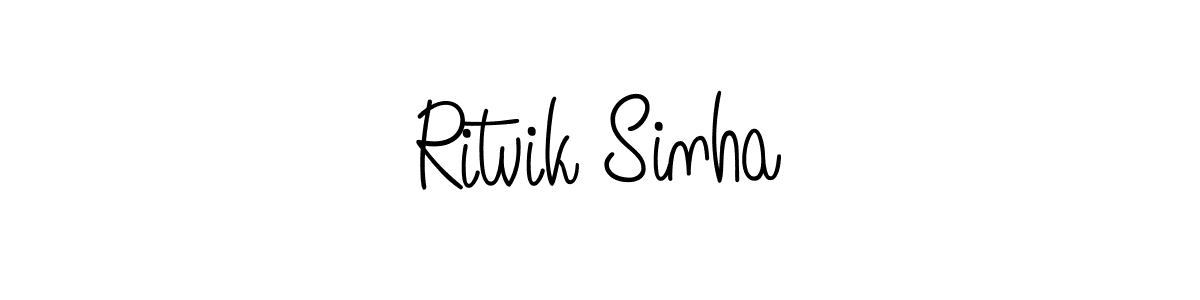 Create a beautiful signature design for name Ritvik Sinha. With this signature (Angelique-Rose-font-FFP) fonts, you can make a handwritten signature for free. Ritvik Sinha signature style 5 images and pictures png