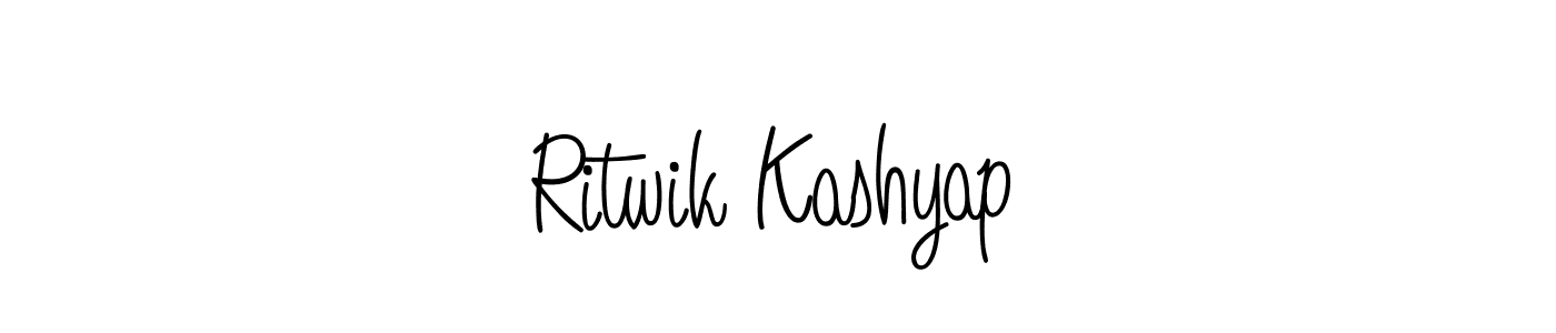 How to make Ritwik Kashyap signature? Angelique-Rose-font-FFP is a professional autograph style. Create handwritten signature for Ritwik Kashyap name. Ritwik Kashyap signature style 5 images and pictures png