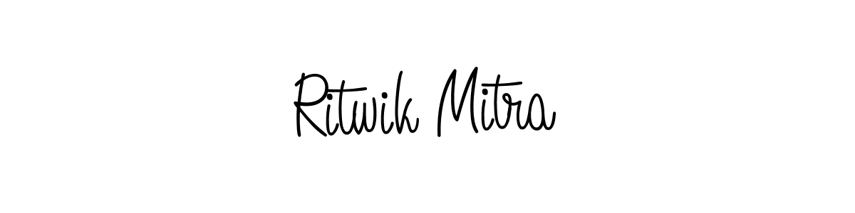 Design your own signature with our free online signature maker. With this signature software, you can create a handwritten (Angelique-Rose-font-FFP) signature for name Ritwik Mitra. Ritwik Mitra signature style 5 images and pictures png