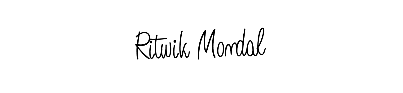 Make a beautiful signature design for name Ritwik Mondal. With this signature (Angelique-Rose-font-FFP) style, you can create a handwritten signature for free. Ritwik Mondal signature style 5 images and pictures png