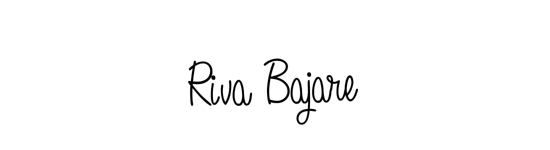 How to make Riva Bajare name signature. Use Angelique-Rose-font-FFP style for creating short signs online. This is the latest handwritten sign. Riva Bajare signature style 5 images and pictures png